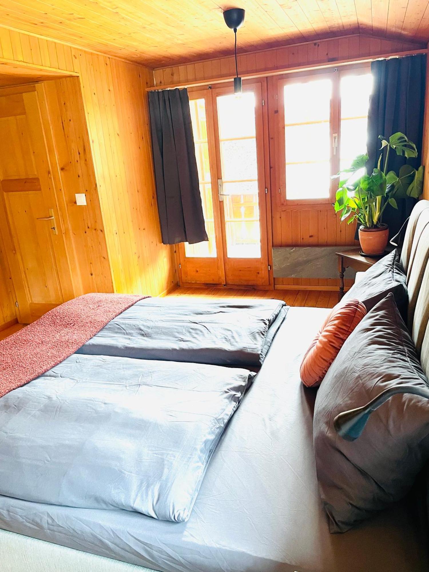 Lovely & Great Equipped Wooden Alp Chalet Flat Kandersteg Kültér fotó
