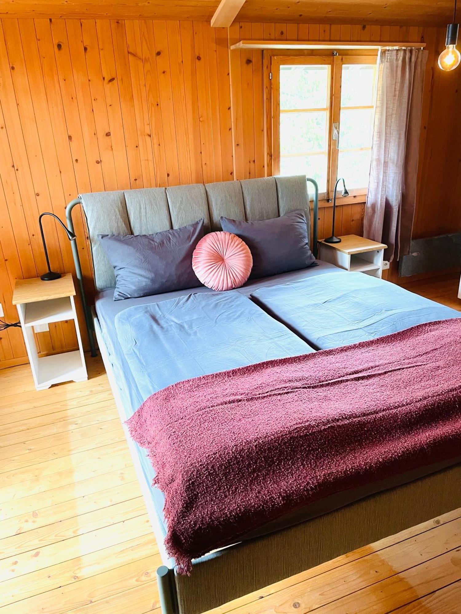 Lovely & Great Equipped Wooden Alp Chalet Flat Kandersteg Kültér fotó